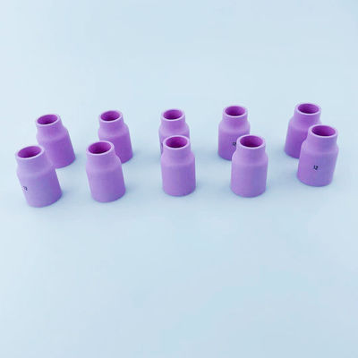 10pcs TIG saldatore accessori torcia per saldatura rosa grande lente a gas coppa ugello di allumina
