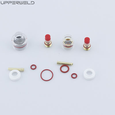 10pcs TIG saldatore accessori torcia per saldatura rosa grande lente a gas coppa ugello di allumina