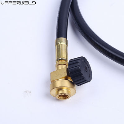 Serbatoio di propano a pressione forno da campeggio Adapter Hose per il collegamento cilindro Funzione nera