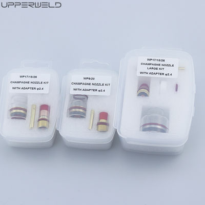 10pcs TIG saldatore accessori torcia per saldatura rosa grande lente a gas coppa ugello di allumina