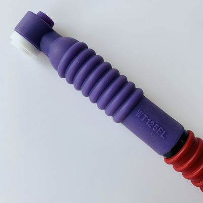 Supporto personalizzato OEM Purple WT-125 FL Tig Torch Body Flexible Head TIG Welding Torch per Argon Arc Welding
