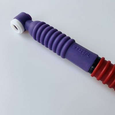 Supporto personalizzato OEM Purple WT-125 FL Tig Torch Body Flexible Head TIG Welding Torch per Argon Arc Welding