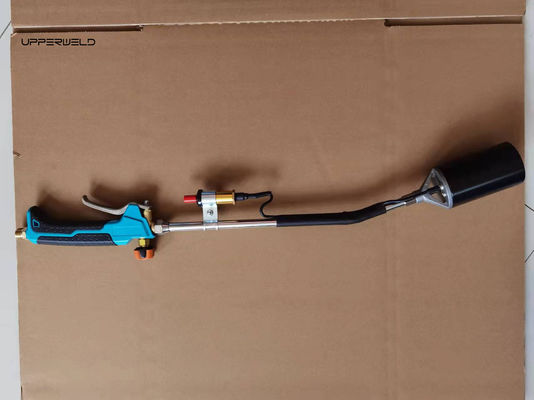 89cm Manico bicolore Torcia di propano pesante bruciatore di erba con accensione a pulsante