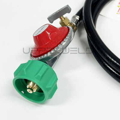 Regulatore di propano per torcia di saldatura in gomma 0-5PSI regolabile con tubo e valvola 5FT per GPL