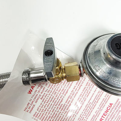 Torcia di saldatura certificata regolatore del bruciatore di propano a bassa pressione in argento per riscaldatore a griglia a gas