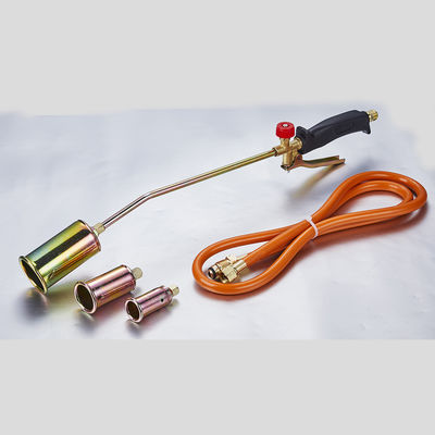 15pcs Gas Roofing Torch LPG Propane Heating Torch Weed Burner Kit con tubo 3 ugelli in ottone