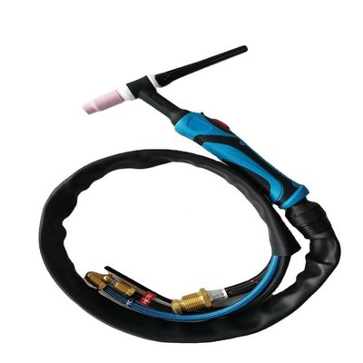 Superiore WT-17 10-25EU Gas Argon Tig Torch Pistola di saldatura raffreddata ad aria per la saldatura dei metalli Nero Rosso