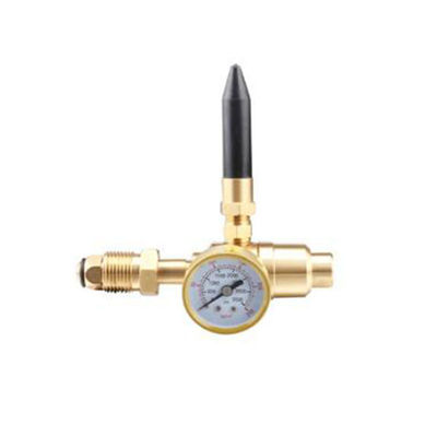 Regolatore del gas di CO2 Misuratore di flusso in rame completo per valvole gialle in ottone per saldature a MIG incluse