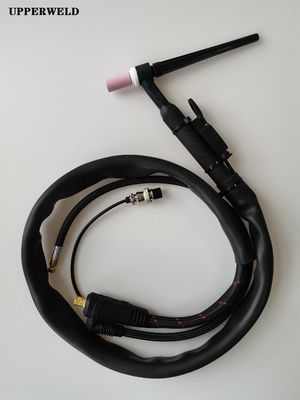 Supporto personalizzato OEM Torcia di saldatura TIG WP26 nera con cavo 4m e ugello in ceramica
