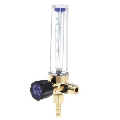 1/4-inch Female Flare Inlet Connessione regolatore di azoto Indicatore di flusso di ottone giallo HVAC