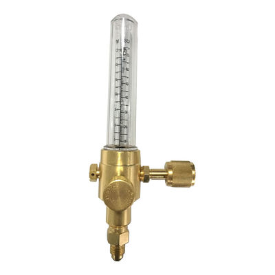 1/4-inch Female Flare Inlet Connessione regolatore di azoto Indicatore di flusso di ottone giallo HVAC