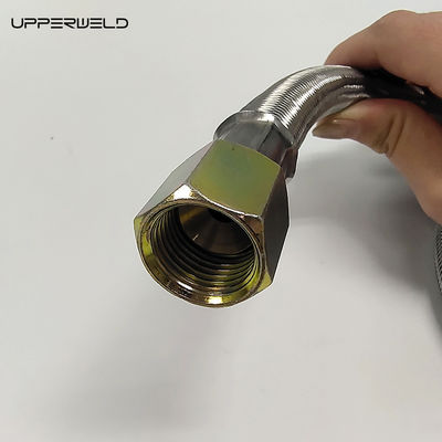 5ft rosso e argento propano in acciaio inossidabile intrecciato camper serbatoio gas LPG tubo con calibro