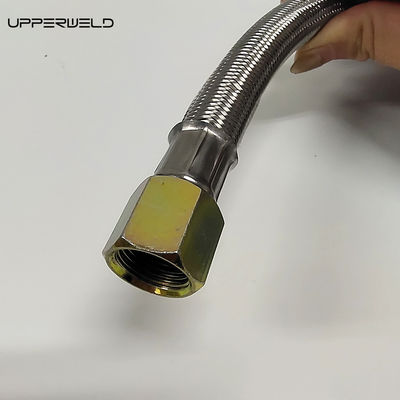 5ft rosso e argento propano in acciaio inossidabile intrecciato camper serbatoio gas LPG tubo con calibro