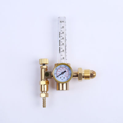 CGA320 e CGA580 Doppia misura di flusso di CO2 regolatore di gas di saldatura con riduttore di gas a filo a vite