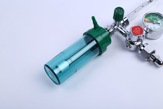 Misuratore di flusso di ossigeno per uso medico con regolatore di valvola riduttrice ad alta pressione e di sicurezza