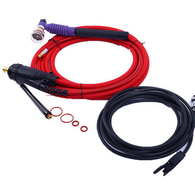 Industria di taglio Torce di saldatura TIG rosso e nero WT125F con prestazioni di coppe di vetro