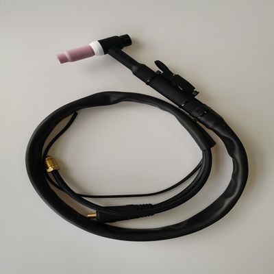 WP-26V-R 35-70 EU Plug TIG Torch kit Pistola di saldatura raffreddata ad aria con valvola a gas 200A Nero Rosso