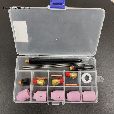 18pcs Nozzle di alluminio Collet corpo isolante elettrodo TIG Saldatura torcia kit di consumabili
