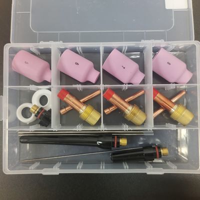 WP-17/18/26 TIG Saldatura Torcia Consumabili Kit per 1,6 mm/2,4 mm/3,2 mm elettrodi 18pcs