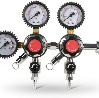 Regolatore di CO2 per barile di birra a vite di uscita personalizzato con valvola di riduzione della pressione di sicurezza