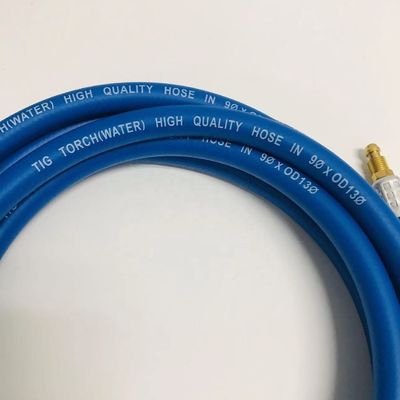 Tig saldatura tubo di raffreddamento dell'acqua cavo di alimentazione superiore Tig torcia con tubo blu in 9 * 0D13