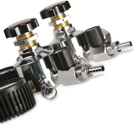 Home Birra Birra Co2 Regulator doppio gauge superiore con valvola di sicurezza di sollievo della pressione