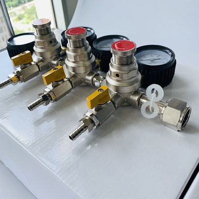 Home Birra Birra Co2 Regulator doppio gauge superiore con valvola di sicurezza di sollievo della pressione