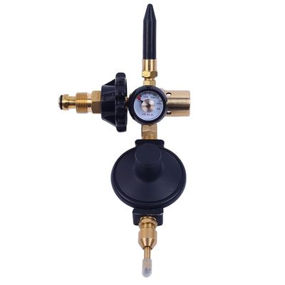 Regulatore della valvola di riempimento dell'inflatore del palloncino a elio di rame con calibro e spegnimento automatico