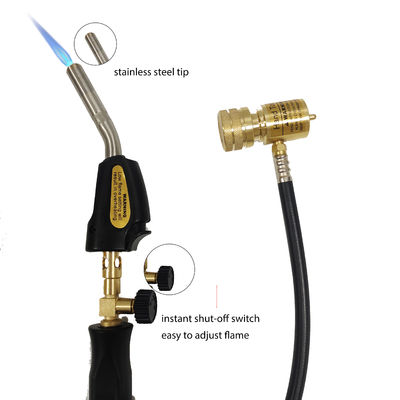 MAPP Brazing Torch Torch di riscaldamento turbo propano per la refrigerazione HVAC Finitura nera