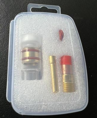 TIG Accessori Kit di ugelli trasparenti 53GQ Adaptatore di lenti a gas Collet per saldatura trasparente