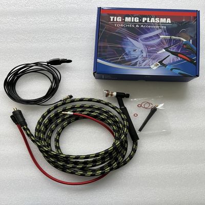 TIG Torch Set Air Cooled Welding Gun con cavo da 4 m diametro di 9 mm nero verde 1,2 kg