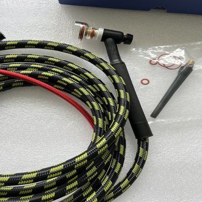 TIG Torch Set Air Cooled Welding Gun con cavo da 4 m diametro di 9 mm nero verde 1,2 kg