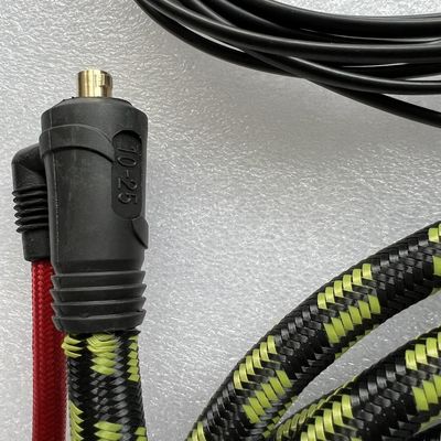 TIG Torch Set Air Cooled Welding Gun con cavo da 4 m diametro di 9 mm nero verde 1,2 kg
