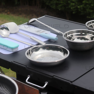 Tavolo da campeggio in alluminio multifunzionale per cucinare e barbecue facili nelle attività all'aria aperta