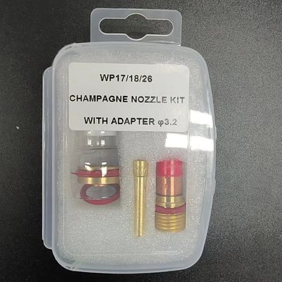 Wp17/18/26 Serie Long Wedge Collet 50mm 1/8 per la saldatura con torcia Tig 17.2*9.3*2cm