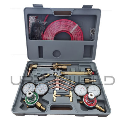 Kit di taglio per saldatura regolatore del gas di ossigeno acetilene con tubo gemello e ugello di taglio