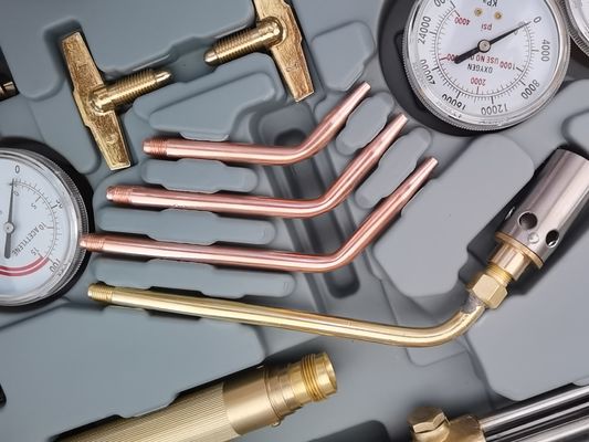 Kit di taglio per saldatura regolatore del gas di ossigeno acetilene con tubo gemello e ugello di taglio