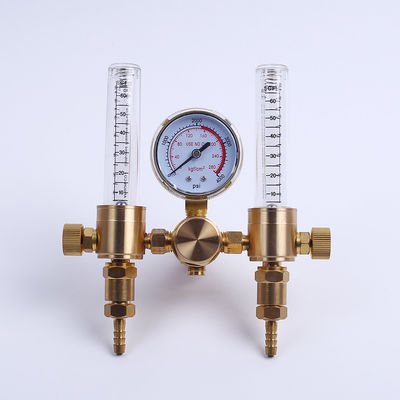 Regulatore di argon ad alta pressione doppio misuratore di flusso di CO2 per il collegamento a gas di saldatura Mig Tig