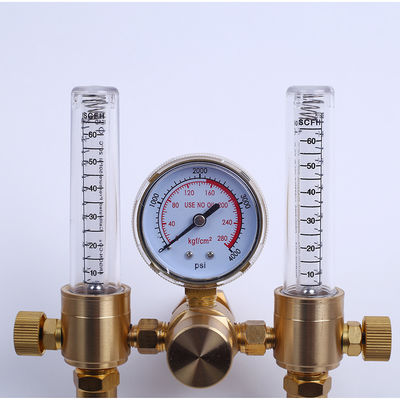 Regulatore di argon ad alta pressione doppio misuratore di flusso di CO2 per il collegamento a gas di saldatura Mig Tig