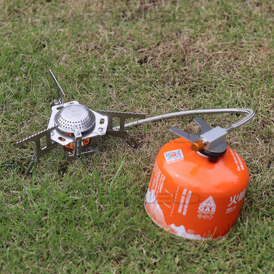 Stufa da campeggio a prova di vento a potenza di fuoco da 4600 W con accensione piezo leggera e portatile