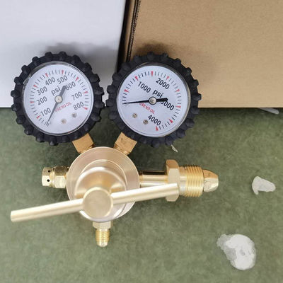 0-800 PSI Pressione CGA580 Regulatore di azoto di ingresso per la depurazione HVAC in ottone solido