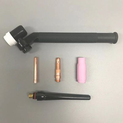 Testa di torcia di saldatura TIG con collo girevole in ottone raffreddato ad aria per accessori di saldatura NR-17
