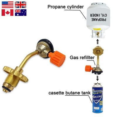Adattatore di cisterna di riempimento per cilindri di gas per cilindri di butano e valvole per cilindri di gas di butano