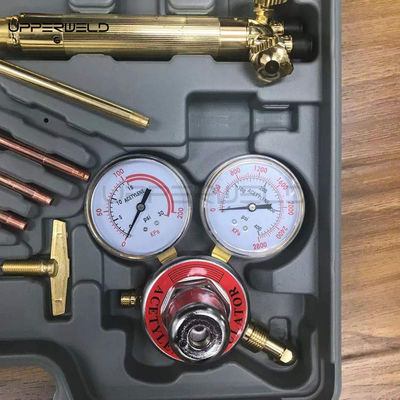 Torcia portatile per il taglio del gas di ossigeno acetilene e kit di saldatura per il regolatore a carico medio