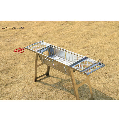Finitura pulita Grill esterno portatile da barbecue Grill pieghevole in acciaio inossidabile Grill senza fumo