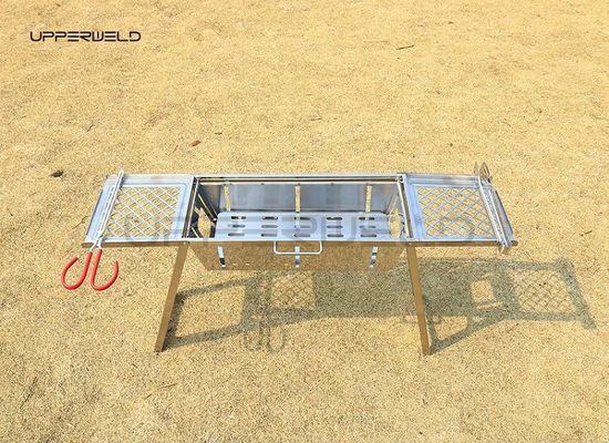 Finitura pulita Grill esterno portatile da barbecue Grill pieghevole in acciaio inossidabile Grill senza fumo