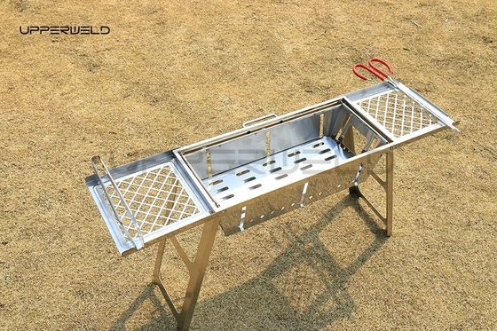 Finitura pulita Grill esterno portatile da barbecue Grill pieghevole in acciaio inossidabile Grill senza fumo