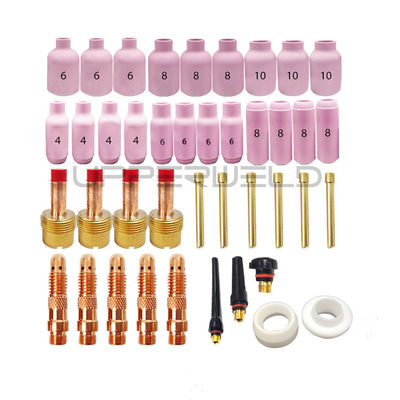 31PCS TIG Saldatura Torcia Stubby Lenti a Gas Kit Coppa Ceramica per WP-17/18/26 Grande Dimensione