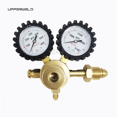Regulatore di azoto in ottone 0-600PSI CGA580 Manometro di pressione del gas di connessione di ingresso per la depurazione HVAC