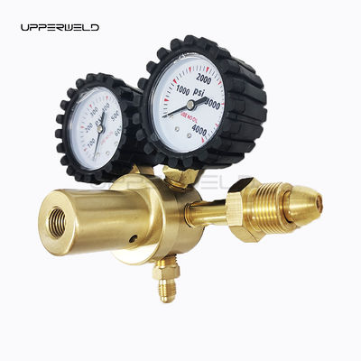 Regulatore di azoto in ottone 0-600PSI CGA580 Manometro di pressione del gas di connessione di ingresso per la depurazione HVAC